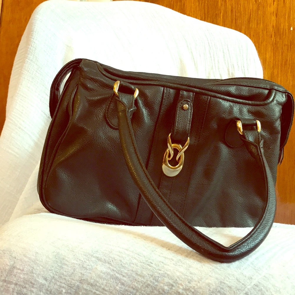Vintage leather slouchy satchel